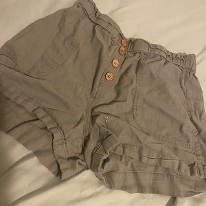 Vanilla Star Green Paper bag shorts